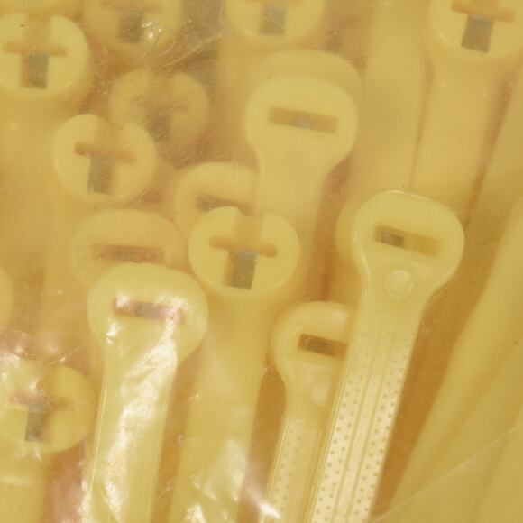 Cable Ties 8" Yellow Thomas & Batts Partial Bag of 450+  TY272M-4 Heavy Duty - Picture 4 of 4
